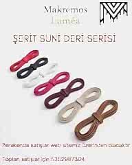 Şerit Suni Deri İpler 7 mm